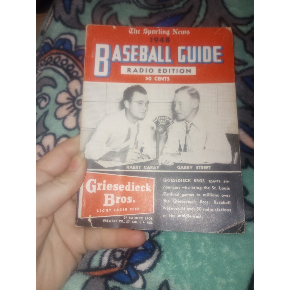 1948 the‎ Sporting News Baseball Guide Harry Caray Radio Edition